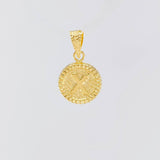 Dije Letra X Marco Bordeado 0.55g / 1.7cm Oro Amarillo 18K