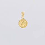 Dije Letra X Doble Textura 0.6g / 1.7cm Oro Amarillo 18K