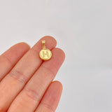 Dije Letra H Doble Textura 0.6g / 1.7cm Oro Amarillo 18K