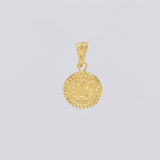 Dije Letra D Marco Bordeado 0.55g / 1.7cm Oro Amarillo 18K