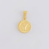 Dije Letra y Marco Bordeado 0.6g / 1.7cm Oro Amarillo 18K