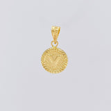 Dije Letra Y Marco Bordeado 0.55g / 1.7cm Oro Amarillo 18K
