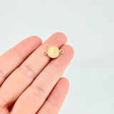 Herraje Letra E Marco Bordeado 0.55g / 1.7cm Oro Amarillo 18K