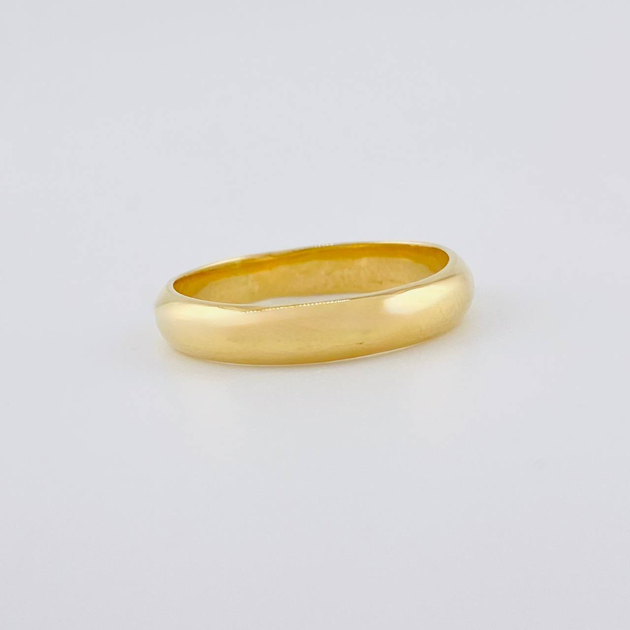Anillo Argolla Lisa Media Caña 1.35g / T7 3/4 Oro Amarillo 18K