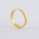 Anillo Argolla Lisa Media Caña 1.75g / T9 3/4 Oro Amarillo 18K