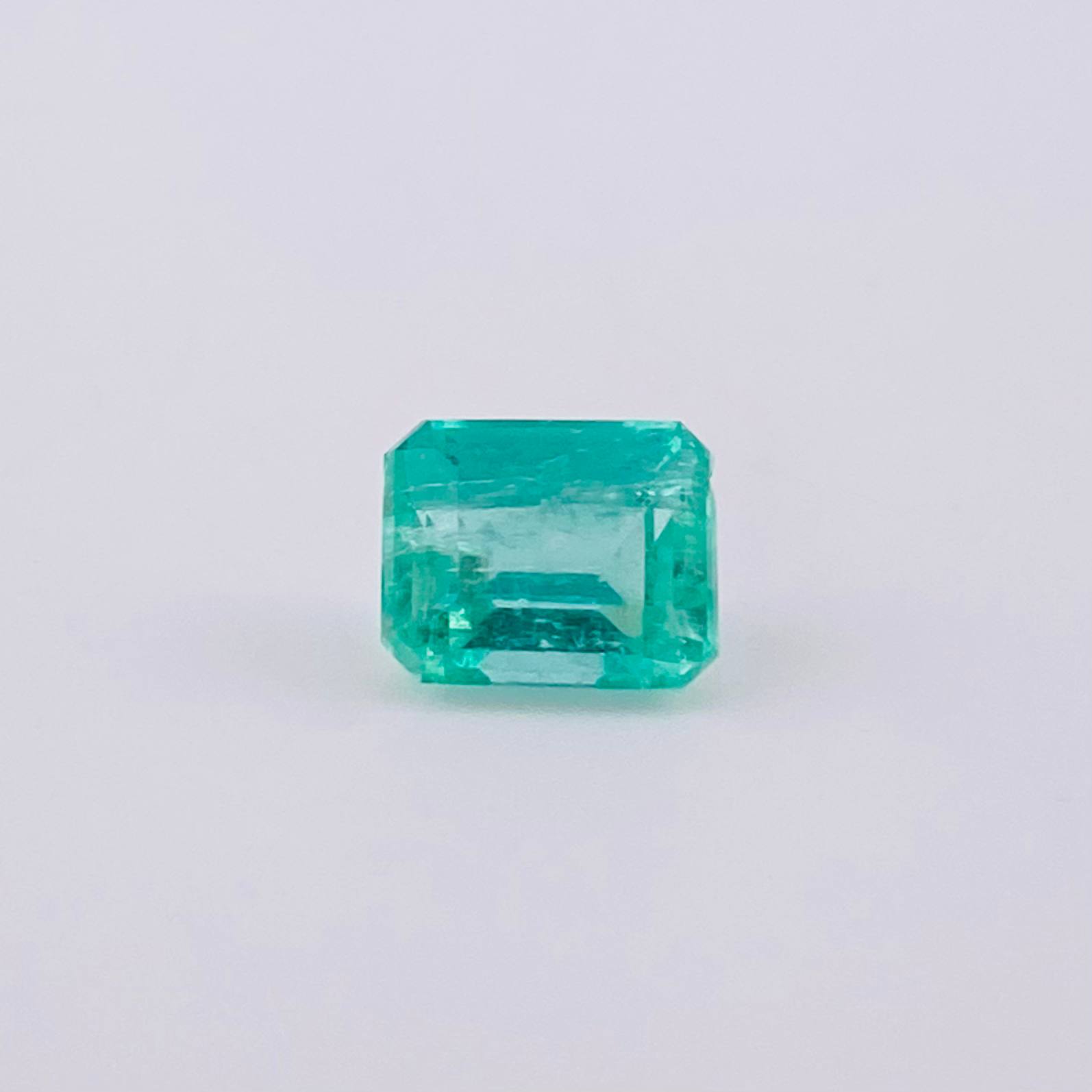 Piedra Esmeralda 1,40 Qts Baguette Gota De Aceite