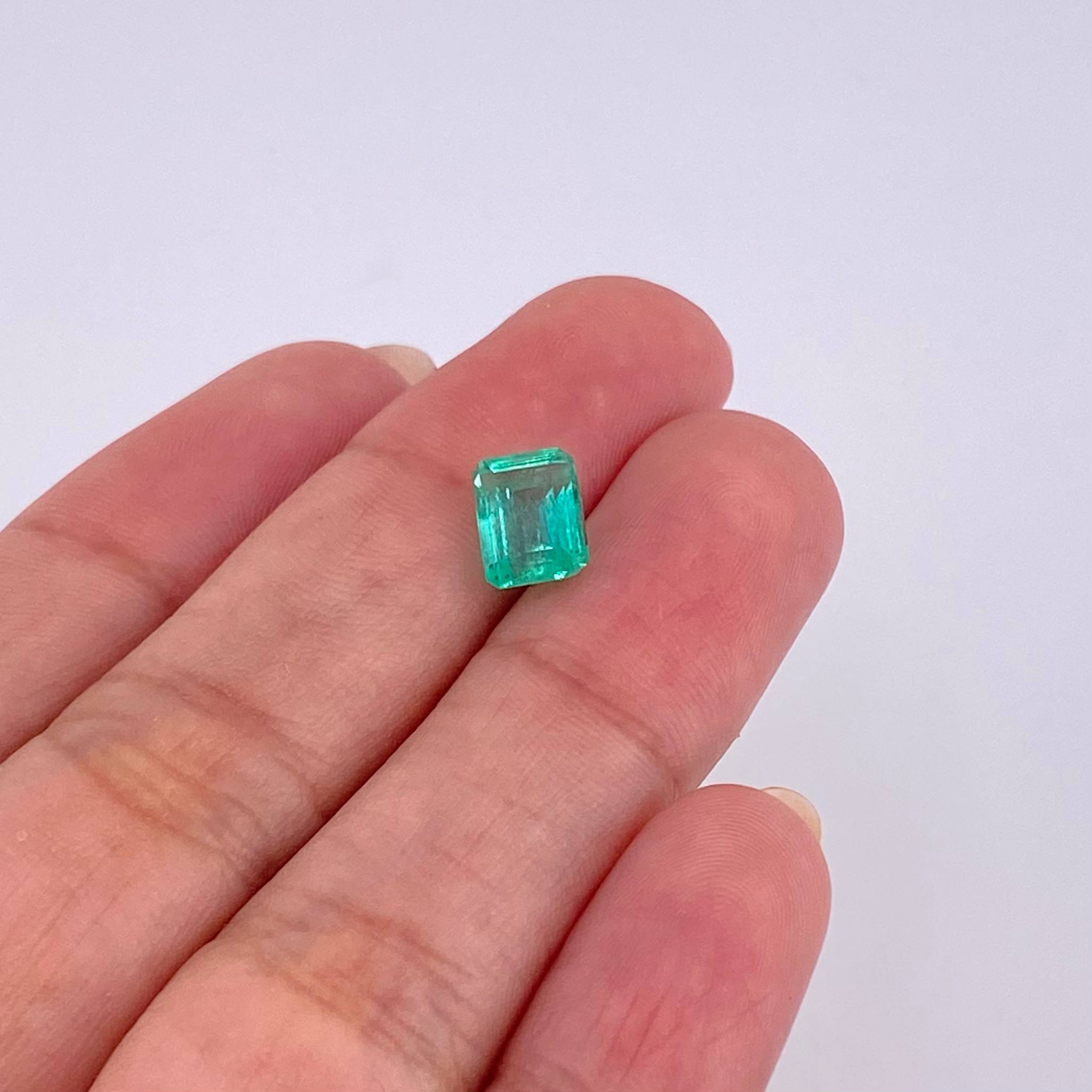 Piedra Esmeralda 1,73 Qts Baguette Gota De Aceite