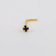 Piercing Chispa Negra 0.1 g / 1 cm Oro Amarillo 18K