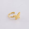 Piercing Earcuff Simulador Aro Mariposa 0.55 g / 1 cm Oro Amarillo 18K