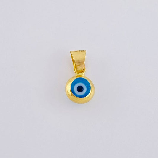 Dije Ojo Turco 0.4 g / 1.2 cm Oro Amarillo +4 18K