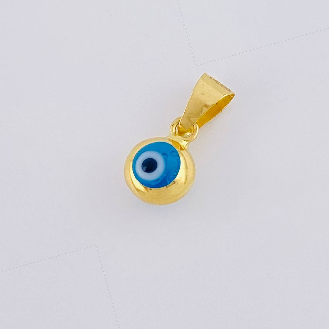 Dije Ojo Turco 0.4 g / 1.2 cm Oro Amarillo +4 18K