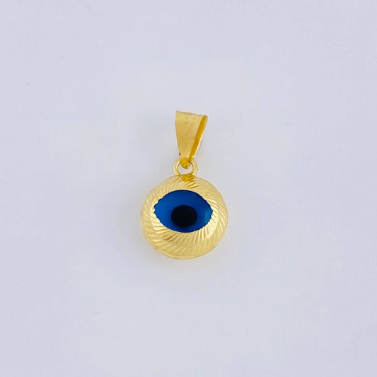 Dije Ojo Turco 0.8 g / 1.5 cm Oro Amarillo 18K