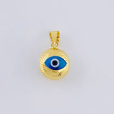 Dije Ojo Turco 1.1 g / 1.5 cm Oro Amarillo +4 18K