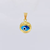 Dije Ojo Turco 1.1 g / 1.5 cm Oro Amarillo +4 18K