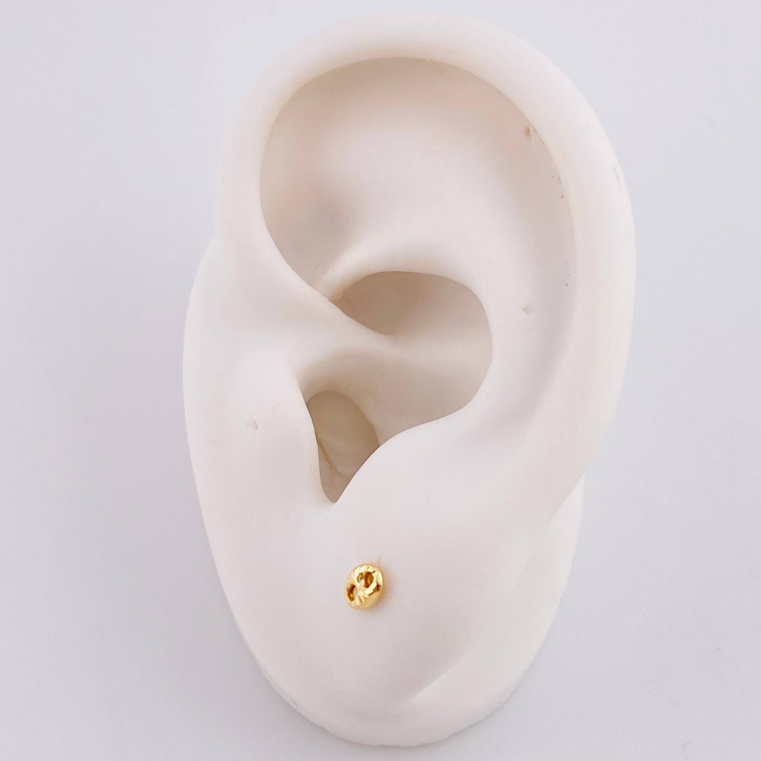 Topos GC Diamantado 0.4g / 3.4mm Oro Amarillo 18K