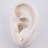 Topos Cuadro Diamantado 0.95g / 8.1mm Oro Amarillo 18K