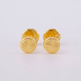 Topos Circulo Diamantado 0.5g / 5mm Oro Amarillo 18K