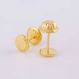 Topos Circulo Diamantado 0.5g / 5mm Oro Amarillo 18K