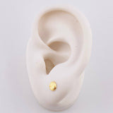 Topos Circulo Diamantado 0.5g / 5mm Oro Amarillo 18K