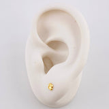 Topos Trébol Diamantado 0.4g / 4.1mm Oro Amarillo 18K