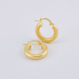 Candongas Jass Punteada 2.25gr / 2cm / Oro Amarillo 18K