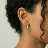 Candongas Cloe Escamada 1.3gr / 2.3cm / Oro Amarillo 18K