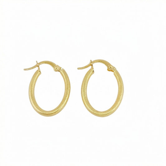 Candongas Cloe Escamada 1.35gr / 2.3cm / Oro Amarillo 18K
