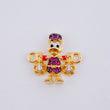 Herraje Pato Bolsa Dinero 1.45gr / 1.5cm / Oro Amarillo 18K