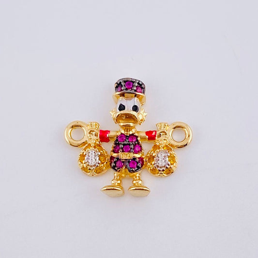 Herraje Pato Bolsa Dinero 1.45gr / 1.5cm / Oro Amarillo 18K