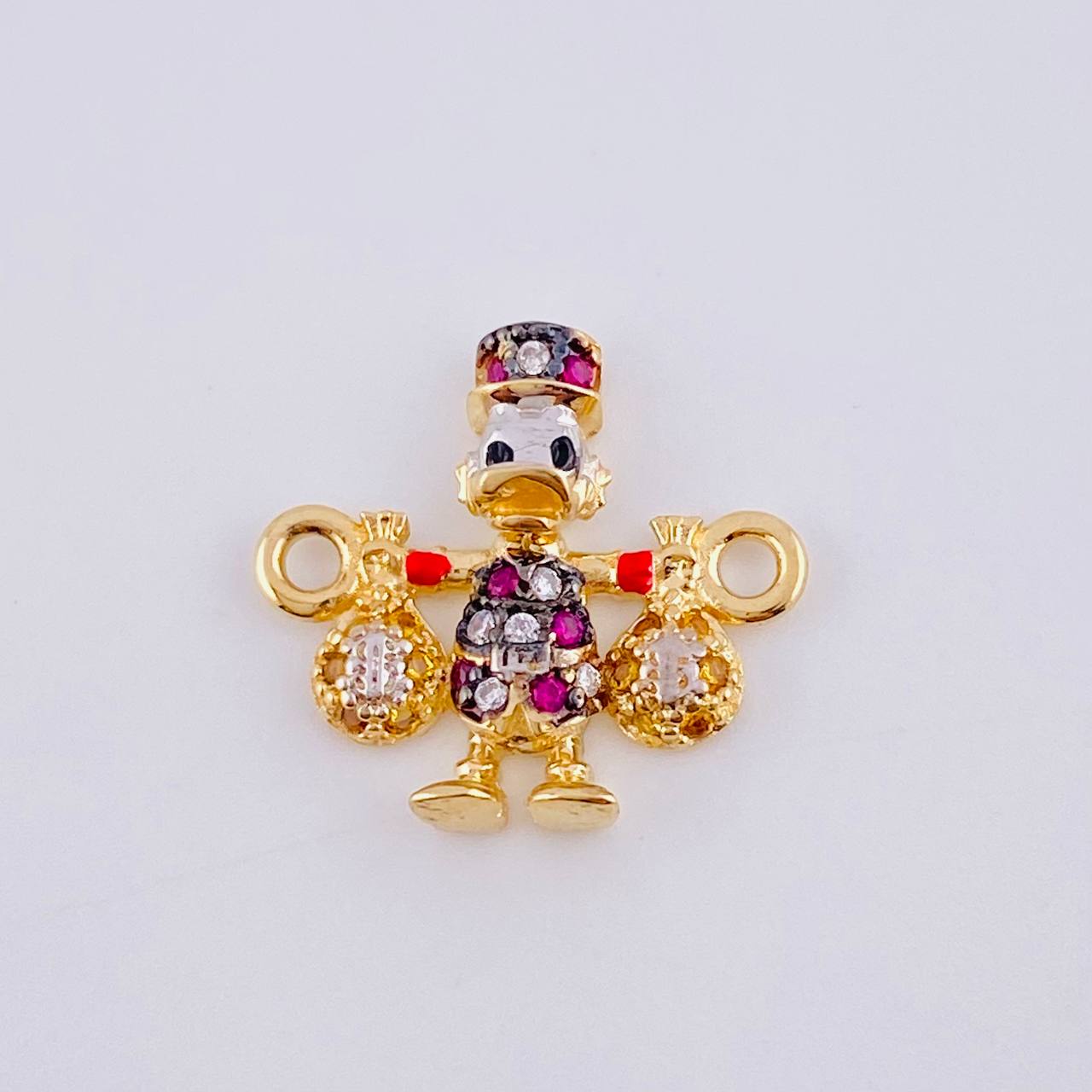 Herraje Pato Bolsa Dinero 1.45gr / 1.5cm / Oro Amarillo 18K