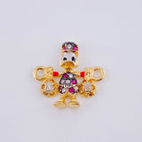 Herraje Pato Bolsa Dinero 1.45gr / 1.5cm / Oro Amarillo 18K