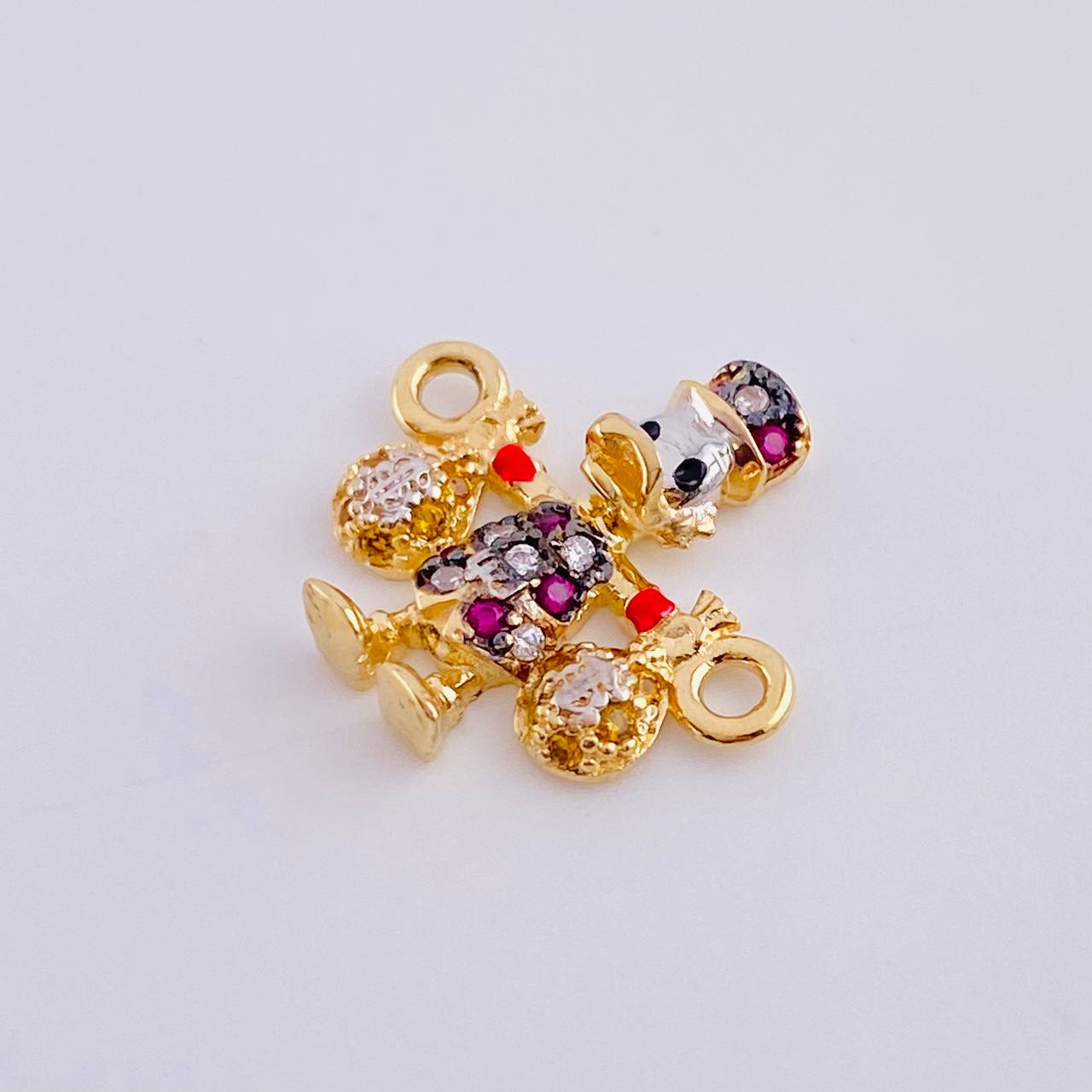 Herraje Pato Bolsa Dinero 1.45gr / 1.5cm / Oro Amarillo 18K