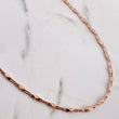 Cadena Rustica Piramide 11.55gr / 60.5cm / 4.7mm Punteada Oro Rosa 18K $