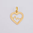 Dije Latido Corazón 0.5 g / 1.8 cm Oro Amarillo 18K