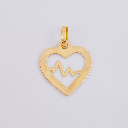 Dije Latido Corazón 0.5 g / 1.8 cm Oro Amarillo 18K