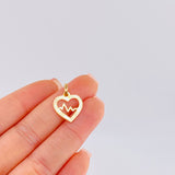 Dije Latido Corazón 0.5 g / 1.8 cm Oro Amarillo 18K