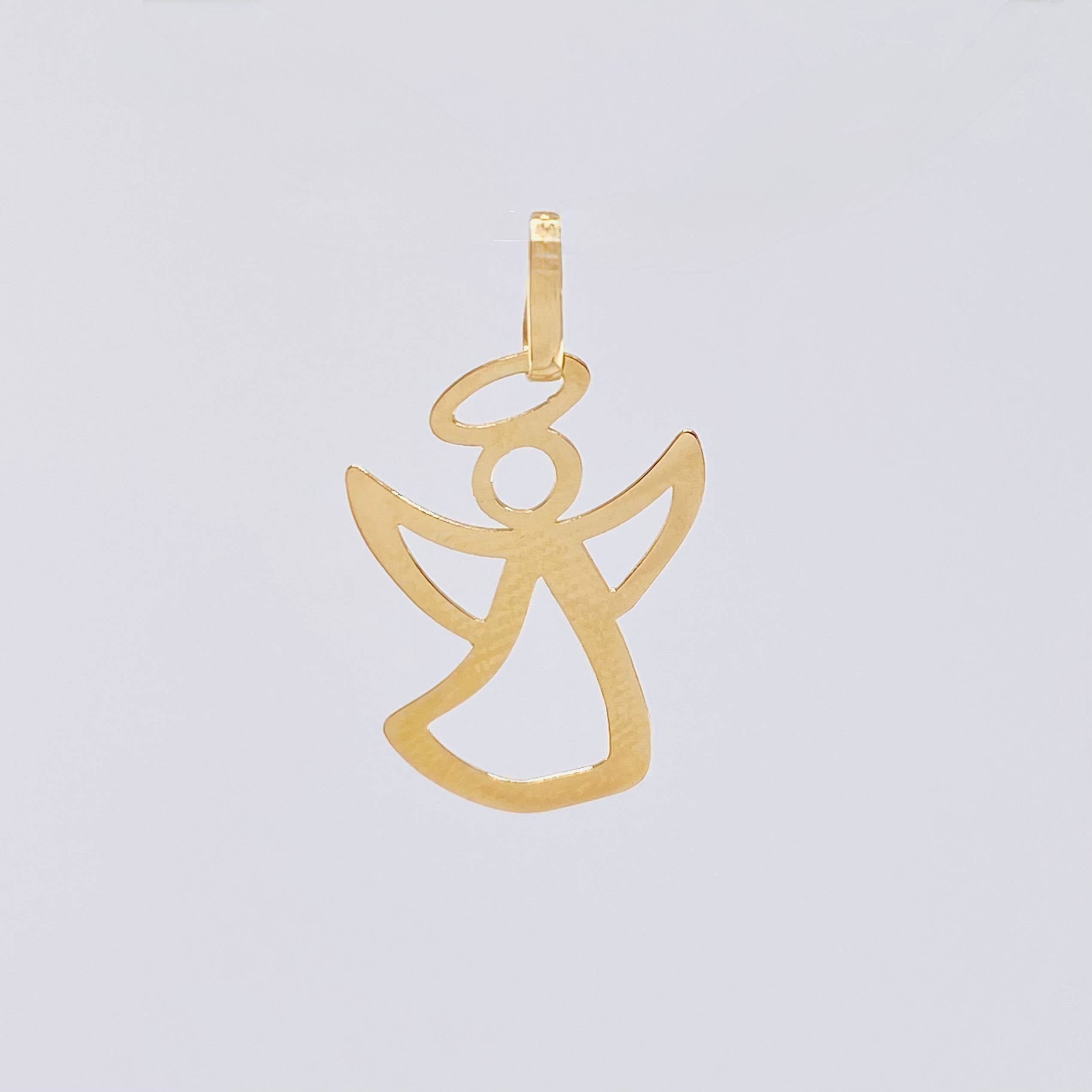 Dije Angel Silueta 0.45 g / 2.1 cm Oro Amarillo 18K
