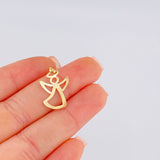 Dije Angel Silueta 0.5gr / 2.5cm / Oro Amarillo 18K