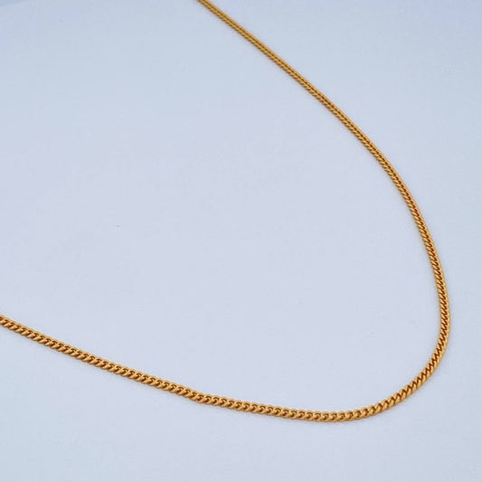 Cadena Mini Cubana 4.55gr / 60.2cm / Oro Amarillo +1 18K $