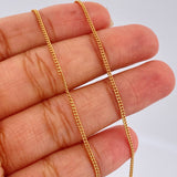 Cadena Mini Cubana 2.3gr / 60cm / Oro Amarillo +1 18K $