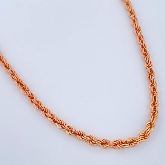 Cadena Lazo 7.35gr / 60cm / Oro Rosa +3 18K $