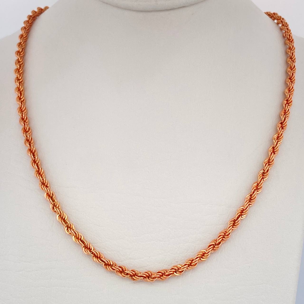 Cadena Lazo 7.35gr / 60cm / Oro Rosa +3 18K $
