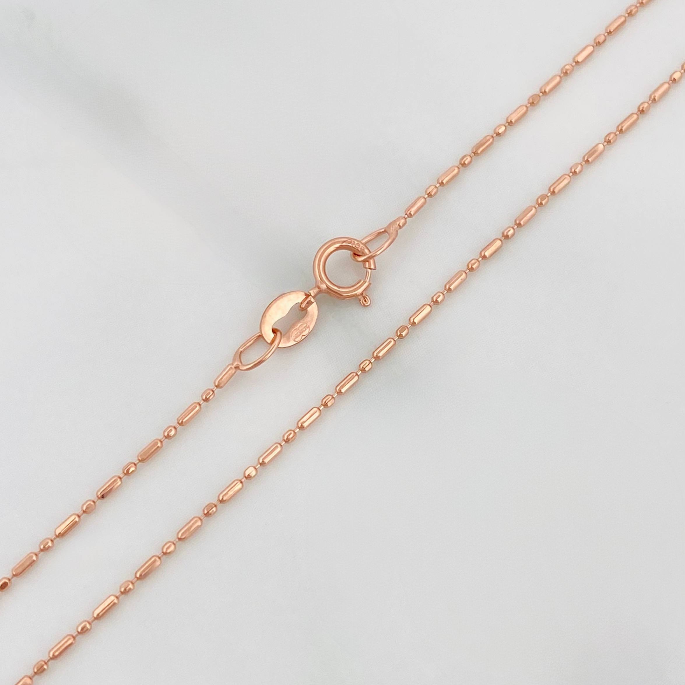 Cadena Morse 1.45 g / 45 cm / 0.7 mm Oro Rosa 18K