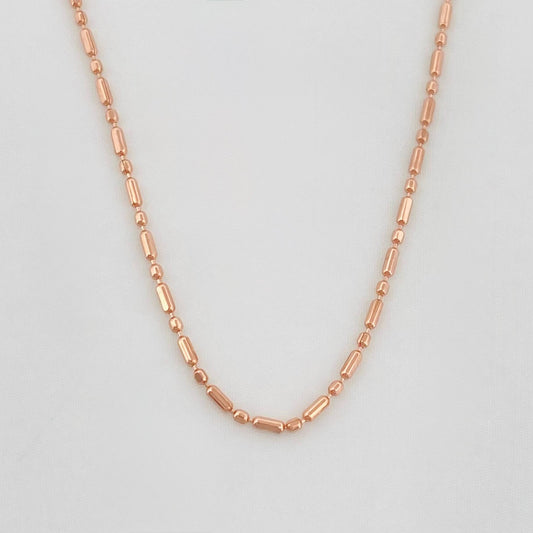 Cadena Morse 1.5 g / 45 cm / 0.7 mm Oro Rosa 18K