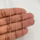 Cadena Morse 1.45 g / 45 cm / 0.7 mm Oro Rosa 18K