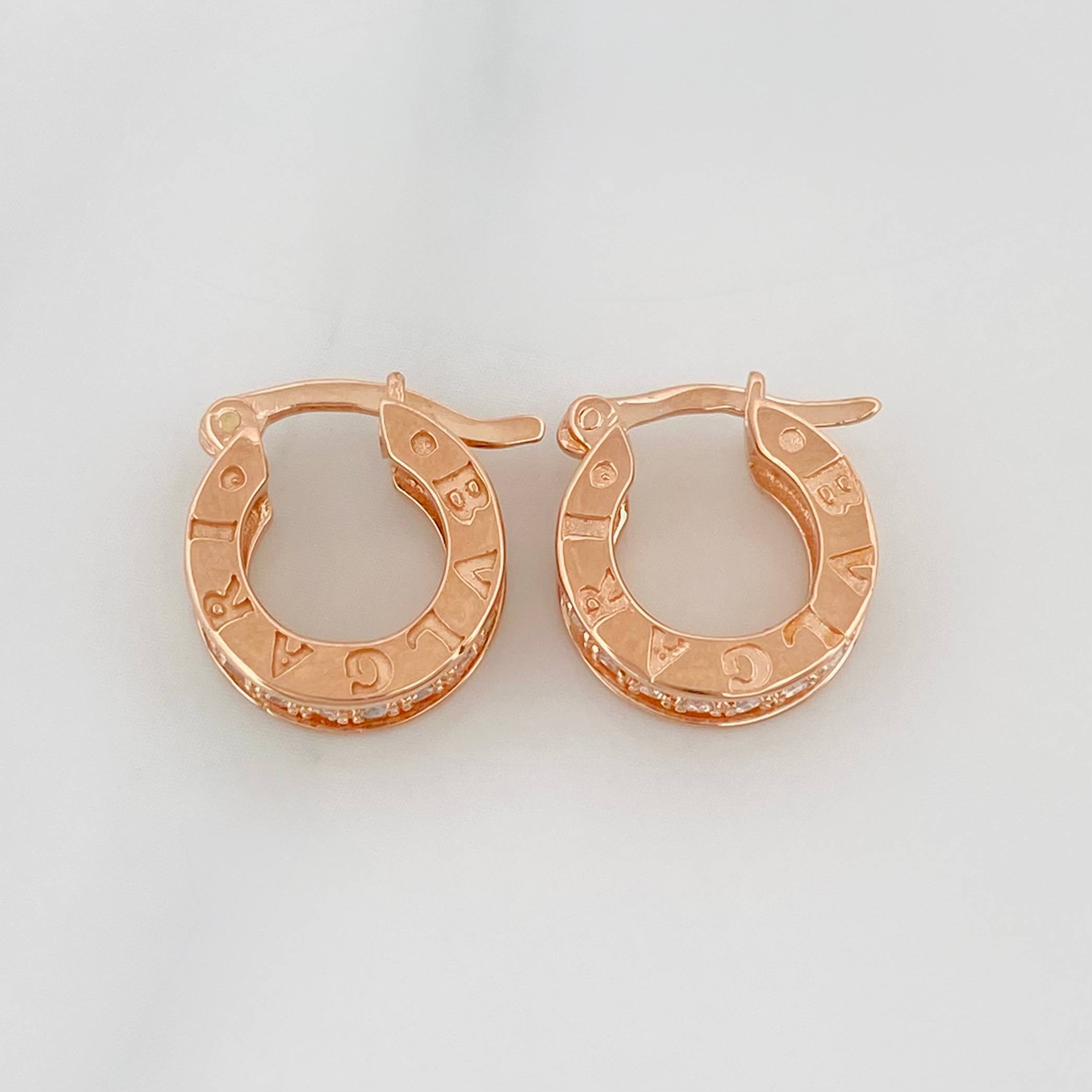 Candongas Bv 4.1 g / 1.5 cm Oro Rosa 18K