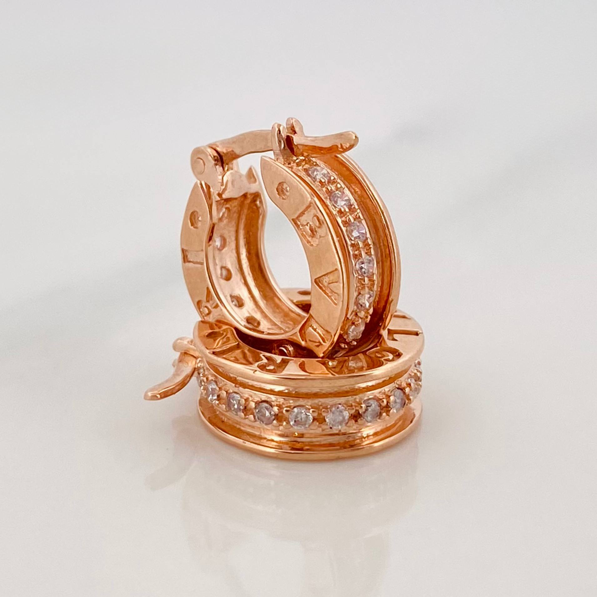 Candongas Bv 4.1 g / 1.5 cm Oro Rosa 18K