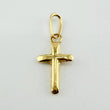 Dije Cruz Puntas Planas 0.2 g / 1.6 cm Oro Amarillo 18K