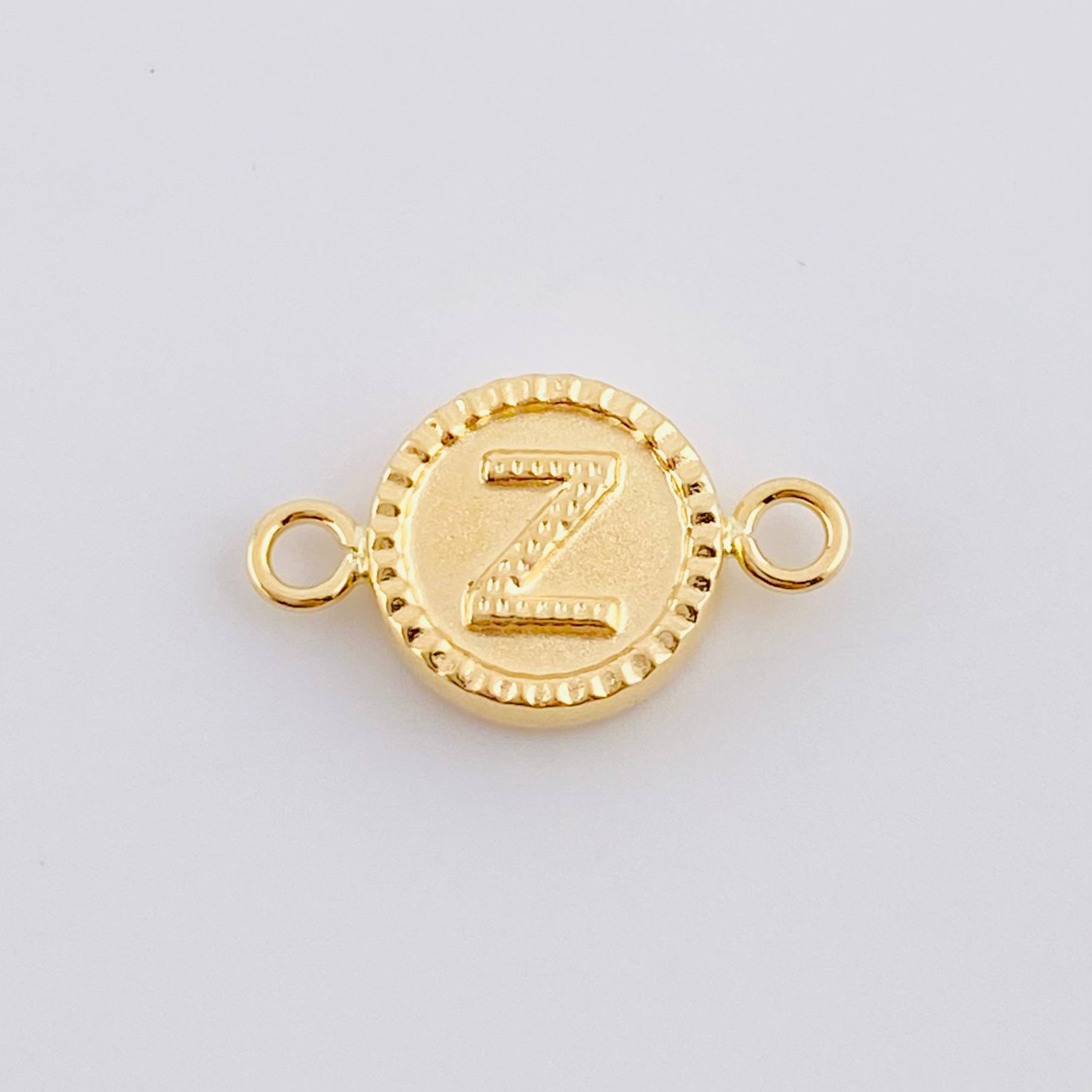 Herraje Letra Z Doble Textura 0.6g / 1.7cm Oro Amarillo 18K