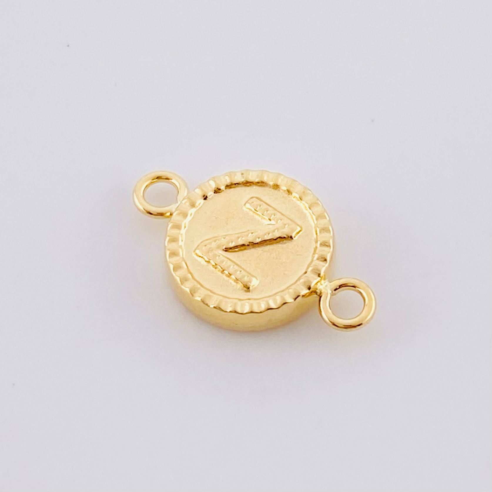 Herraje Letra Z Doble Textura 0.6g / 1.7cm Oro Amarillo 18K